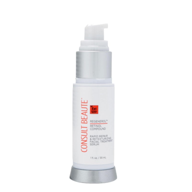 Consult Beaute Regenerol Renewing Retinol Compound Serum with Hydrating Hyaluronic Acid for Face  Rapid Repair Retexturizing Skin Care Treatment for Lines Wrinkles 1 Fl Oz